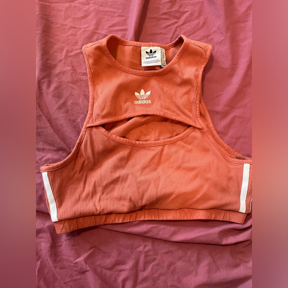 Adidas running sports bra/tank size medium